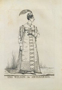 ウィルソンさん、アルタクセルクセス、1821年（線画） 作： Richard Dighton